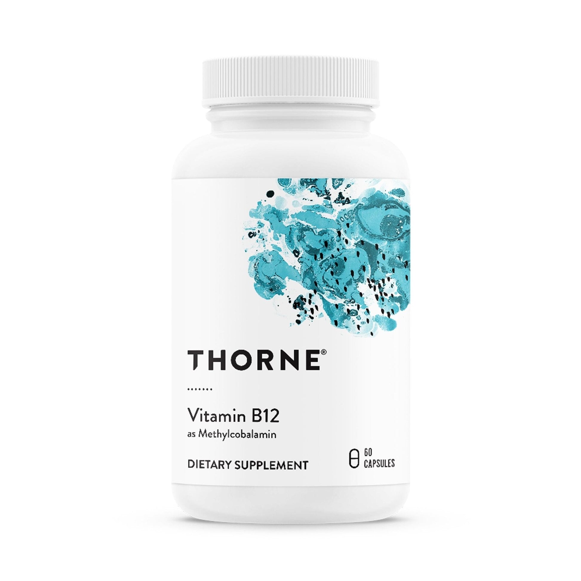 THORNE - Vitamin B12 - as Methylcobalamin - Supports Heart & Nerve Health, Blood Cell Function, Restful Sleep & Methylation* - Third-Party Certified - Maple Wellness Supplements