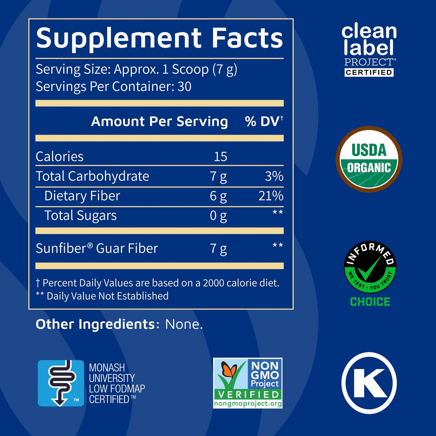 Tomorrow's Nutrition, Sunfiber, Prebiotic Fiber Supplement for Digestive Health, Low FODMAP, Gluten-Free, Unflavored, 30 Servings - Maple Wellness Supplements