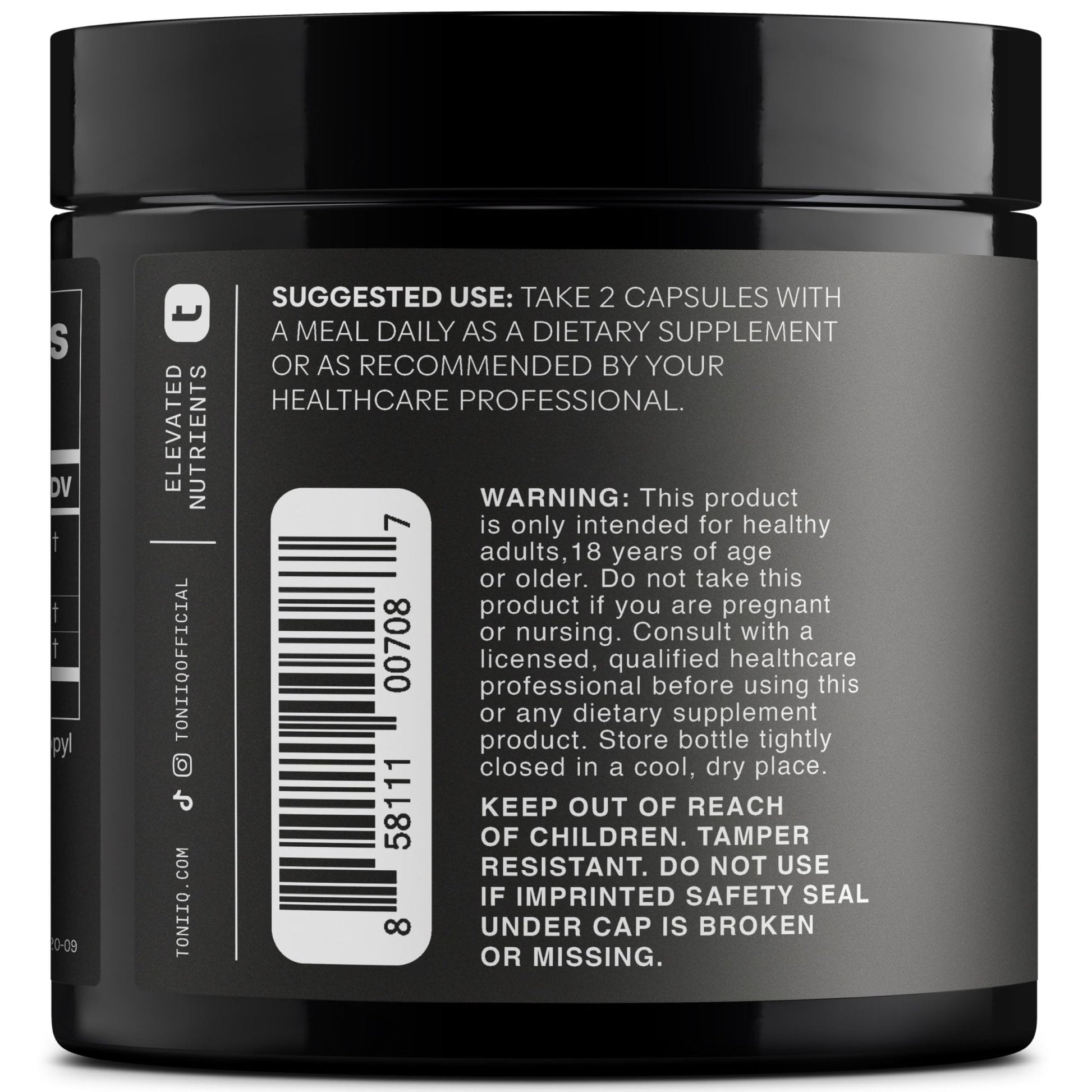 Toniiq Triple-Strength 600mg Rhodiola Rosea - 120 Capsules - 5% Salidroside Concentrated Extract - Highly Purified and Bioavailable - Maple Wellness Supplements