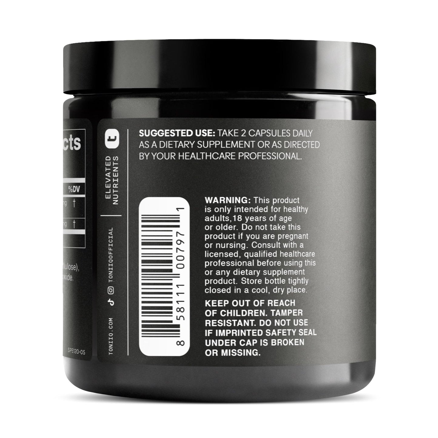 Toniiq Ultra Concentrated 500mg Spermidine Supplements for Men and Women - Non-Synthetic Spermidine Standardized to No Less Than 1% - 5mg per Serving Rice Germ Extract - Maple Wellness Supplements