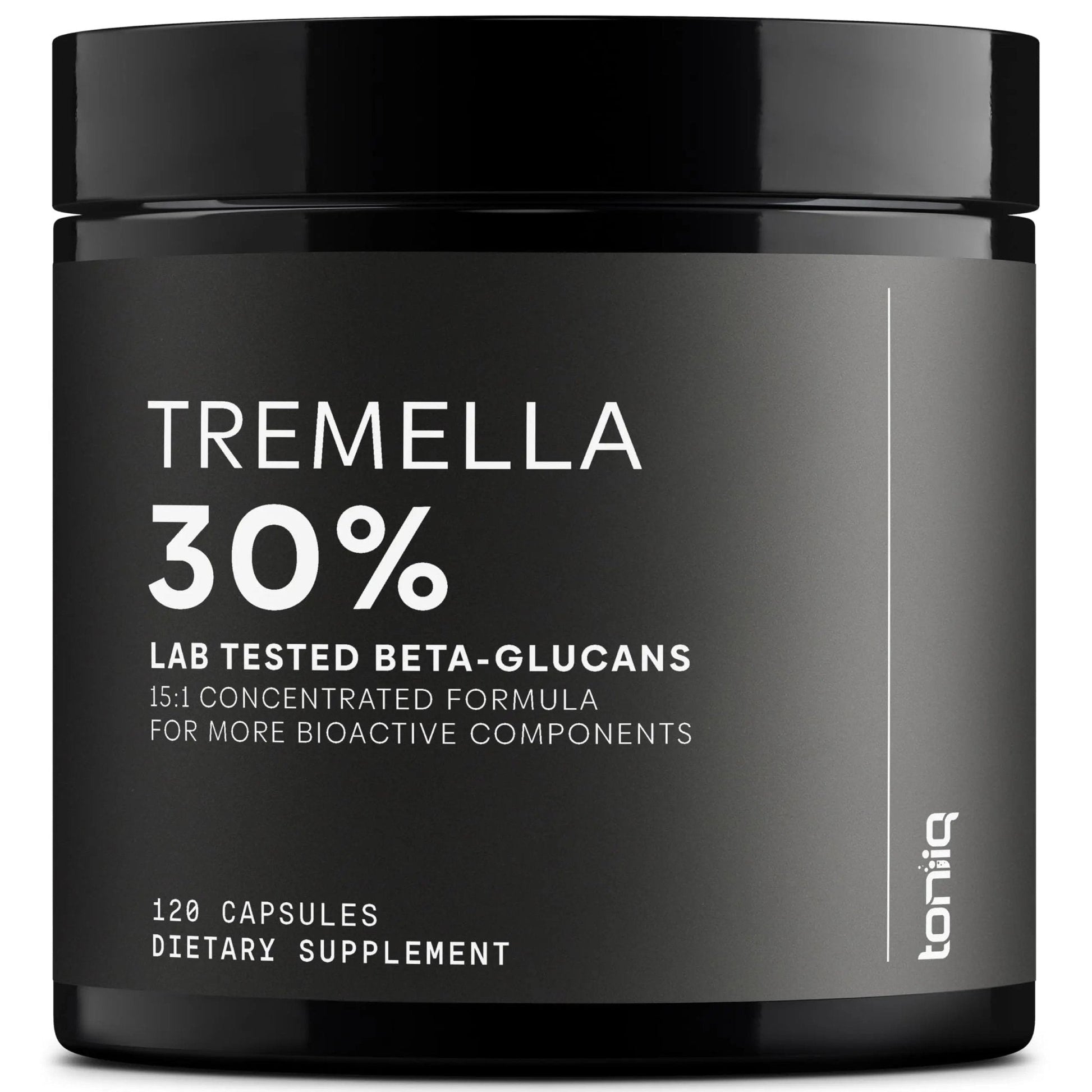 Tremella Mushroom Ultra High Potency 15:1 Extract with 30% Beta Glucans - Pure & Concentrated Formula - Third-Party Lab Tested for Purity & Quality - 120 Capsules - Maple Wellness Supplements