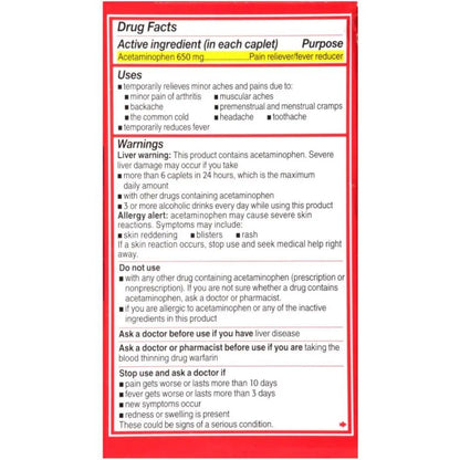 Tylenol 8 Hour Arthritis Pain Reliever Fever Reducer Extended Release Caplet, 225 Count - Maple Wellness Supplements