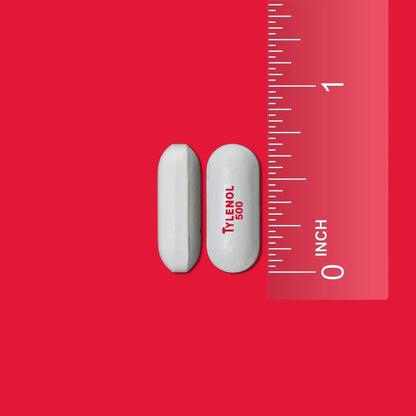 Tylenol Extra Strength Acetaminophen Caplets, 500 mg, Pain Relief & Fever Reducer for Headache, Backache, Toothache, Menstrual Cramps & Pain, Travel-Friendly Packaging, 2-Caplet Pouches, 50 Count - Maple Wellness Supplements