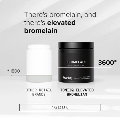 Ultra High Strength Bromelain 500mg - 3600 GDU/Gram - Highly Concentrated and Bioavailable - Third-Party Tested Formula - 120 Vegetarian Capsules - 120 Servings Per Container - Bromelain Supplement - Maple Wellness Supplements
