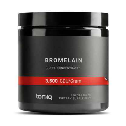 Ultra High Strength Bromelain 500mg - 3600 GDU/Gram - Highly Concentrated and Bioavailable - Third-Party Tested Formula - 120 Vegetarian Capsules - 120 Servings Per Container - Bromelain Supplement - Maple Wellness Supplements