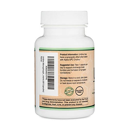 Uridine Monophosphate - Third Party Tested (Choline Enhancer, Beginner Nootropic) - Maple Wellness Supplements