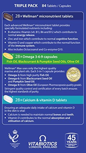 Vitabiotics Wellman Max - 84 Tablets/Capsules - Maple Wellness Supplements