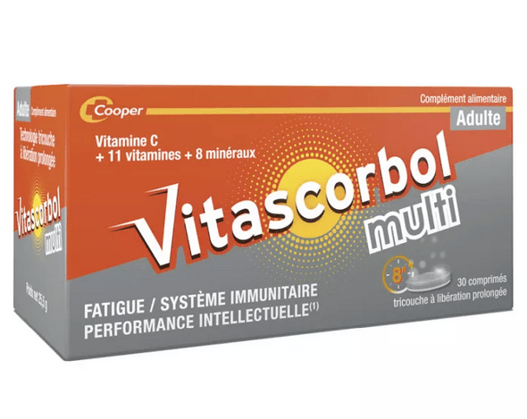 Vitascorbol Multi Adult 30 tablets - Maple Wellness Supplements