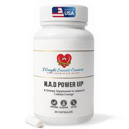 Weight Success Centers NAD+ Power Up Liposomal NAD+ Supplement – High Potency for Cellular Energy & Healthy Aging – Vegan, Gluten-Free, Non-GMO – for Men & Women – 30-Day Supply - Maple Wellness Supplements