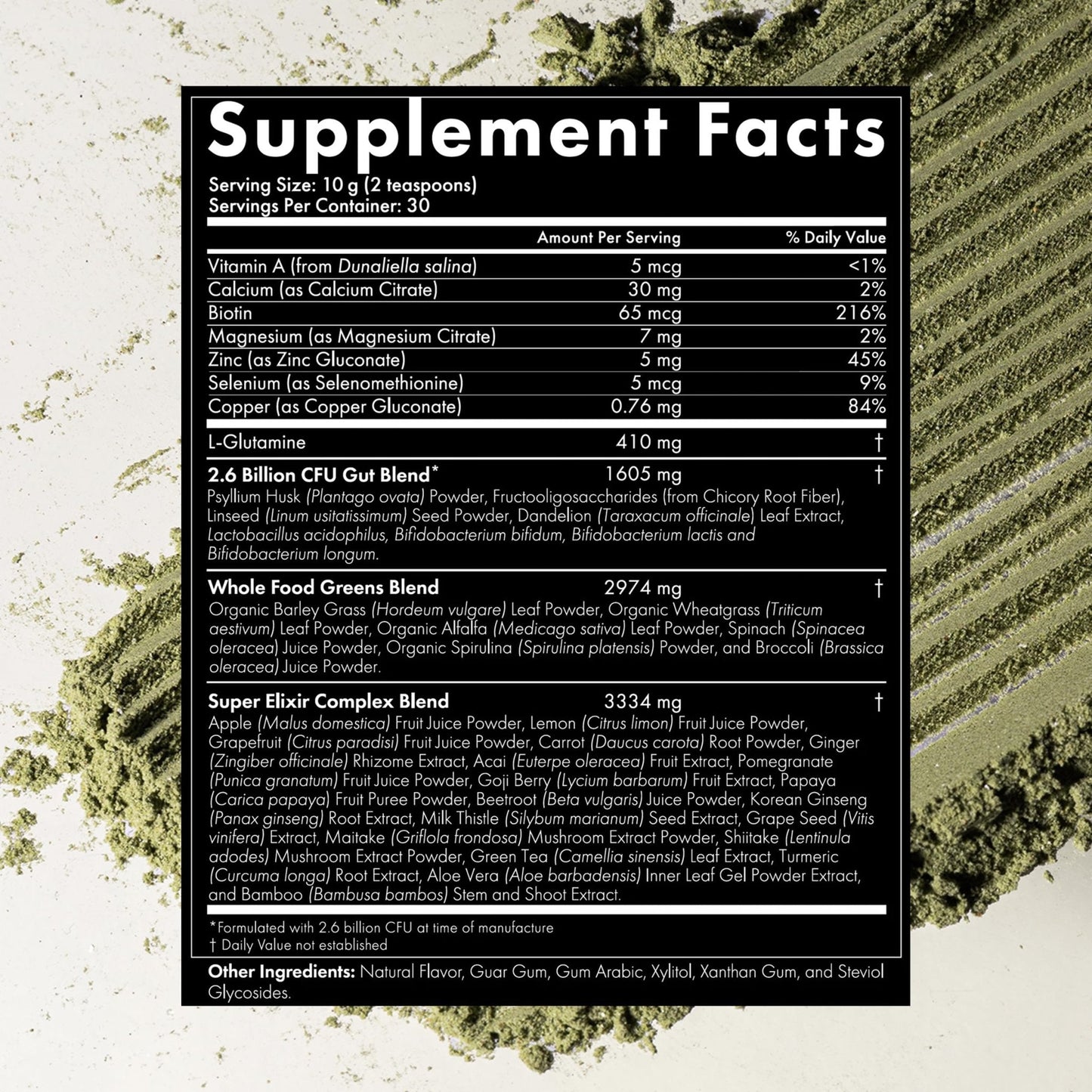 WelleCo The Super Elixir Daily Greens Powder, Probiotic Drink Mix with Whole Foods, Gluten Free, Vegan Gut Health Powder, Energy, Immunity, Healthy Skin, Hair & Nails (300g, Lemon Ginger) - Maple Wellness Supplements