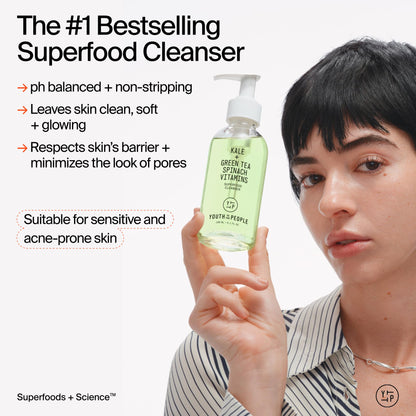 Youth To The People Superfood Facial Cleanser Full Size - Kale + Green Tea Daily Face Wash - Maple Wellness Supplements