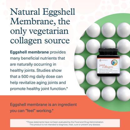 Youtheory Joint Collagen - Vegetarian Collagen Supplement with NEM Eggshell Membrane & Boswellia Extract - Dairy, Soy & Gluten Free - 60 Vegetarian Capsules - Maple Wellness Supplements