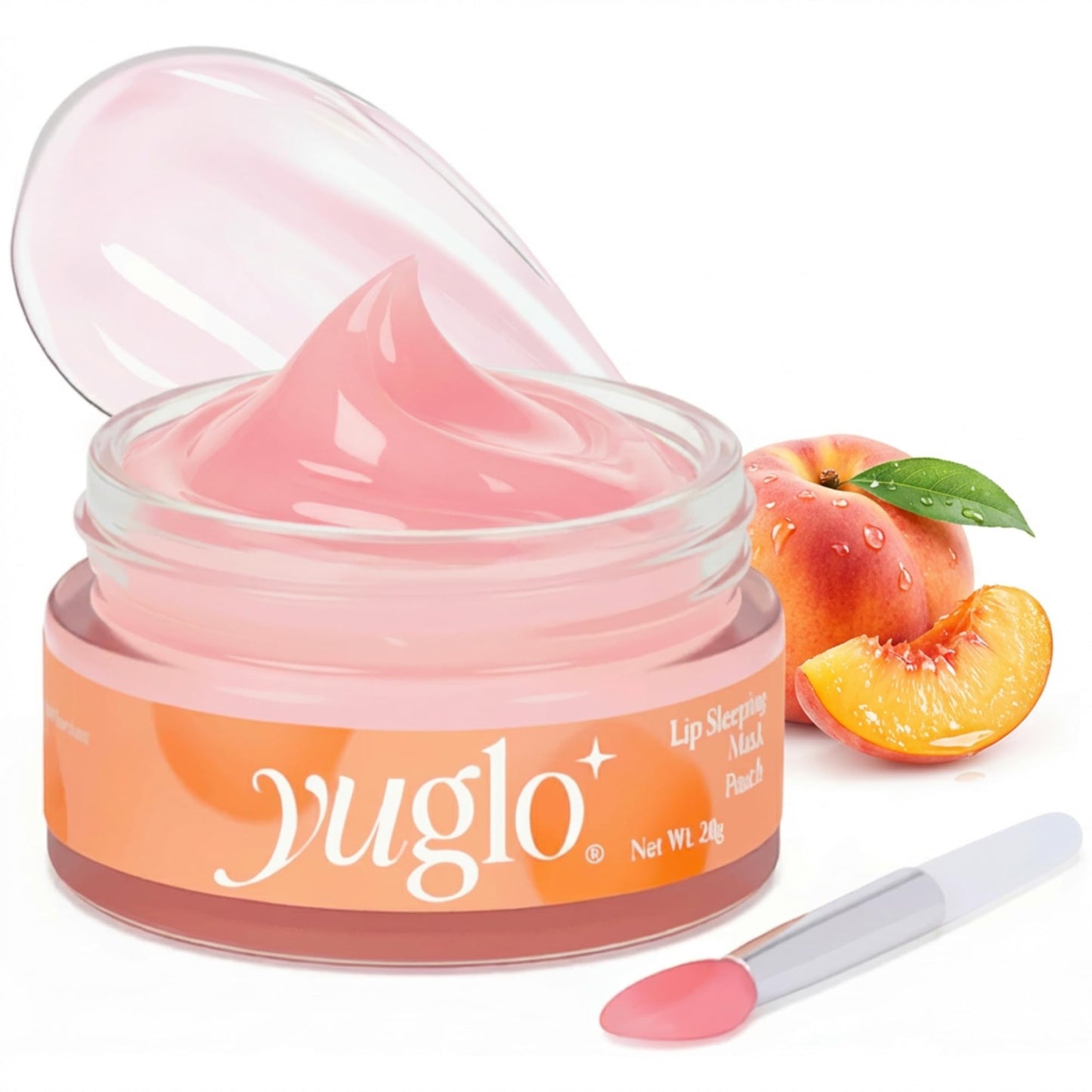 YUGLO Lip Sleeping Mask | Peach Flavor | Hydrating & Soothing Lip Treatment for  Dry, Chapped Lips - Maple Wellness Supplements