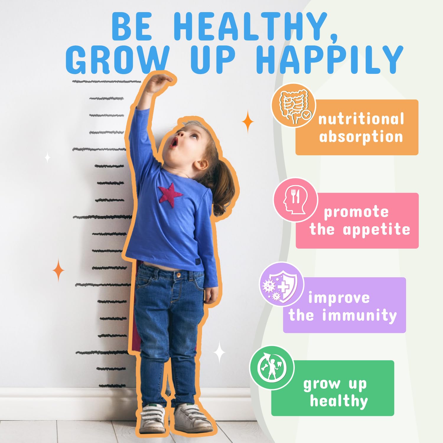 ZEBORA Kids Probiotic & Prebiotics Powder Age 3+ Support Children's Digestive & Immune System with Natural Source, Promotes Constipation Relief, Non-GMO - Maple Wellness Supplements