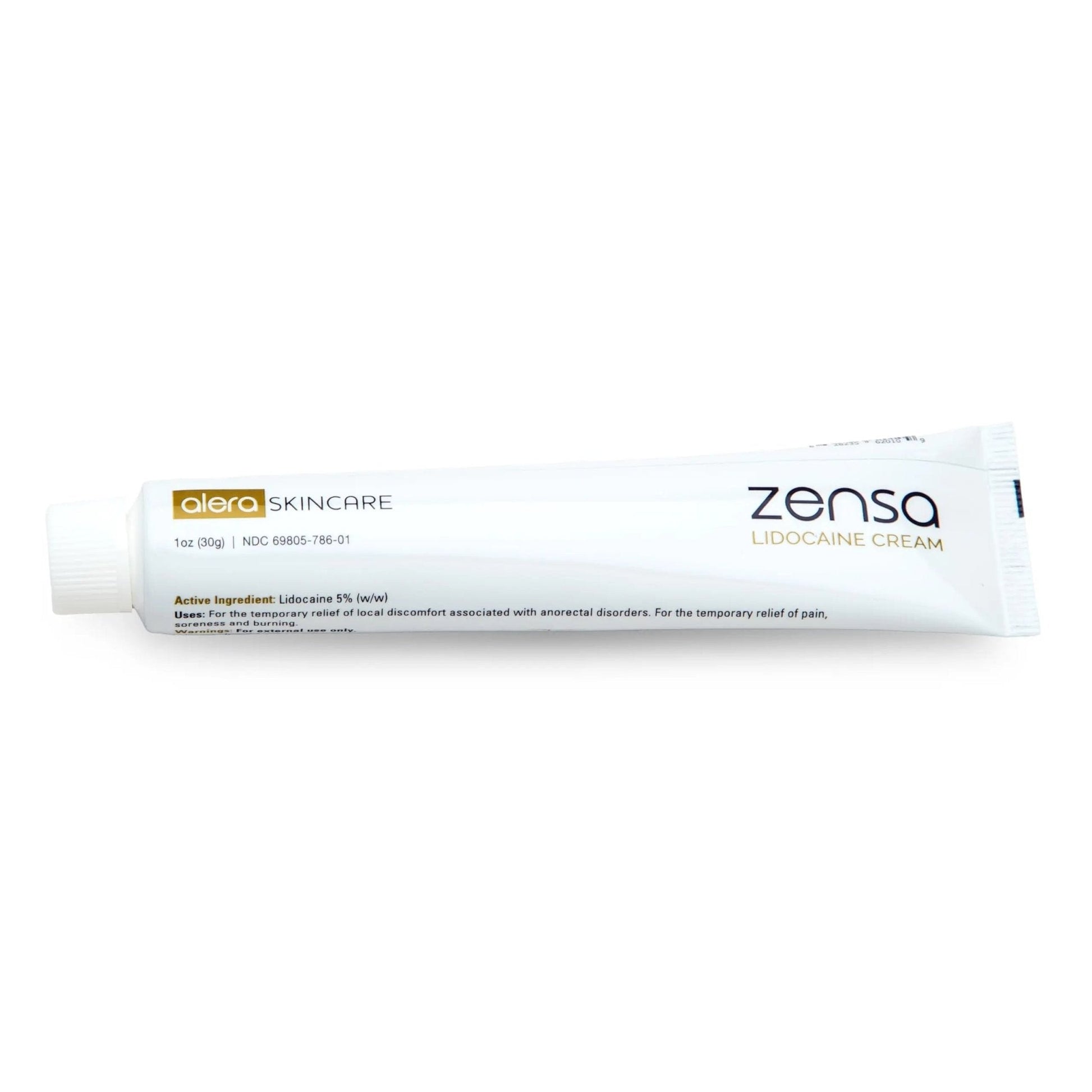 Zensa Numbing Cream 5% Lidocaine – Maximum Strength Topical Anesthetic with Vitamin E for Pain Relief from Hemorrhoids – Vegan, Cruelty-Free, Water-Based, Physiologic pH for Sensitive Skin – 30g - Maple Wellness Supplements