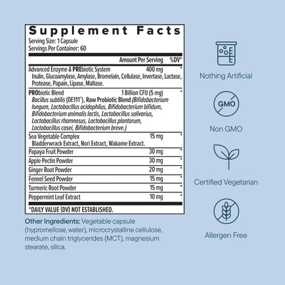 Zenwise Health 3-in-1 Womens Probiotic Supplement for Digestive, Gut Flora & Vaginal Health - Daily Probiotics & Prebiotics for Women with Digestive Enzymes Supports Bloating & Gas Relief - 60 Count - Maple Wellness Supplements