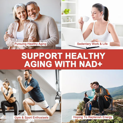 Zoone Nutra NAD Supplement 1200mg with Nicotinamide Riboside, PQQ & Resveratrol – Advanced Cellular Energy & Longevity Support – Anti-Aging Formula for Mental Clarity – 30 Packets - Maple Wellness Supplements